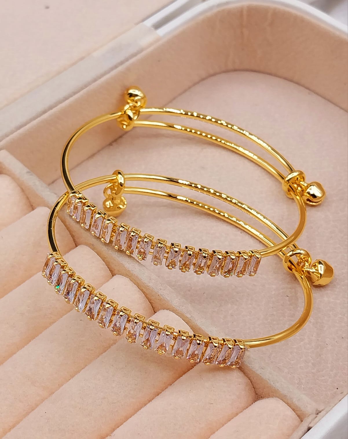 Sophisticated China Gold-Plated Bangle Set – Classic & Stylish