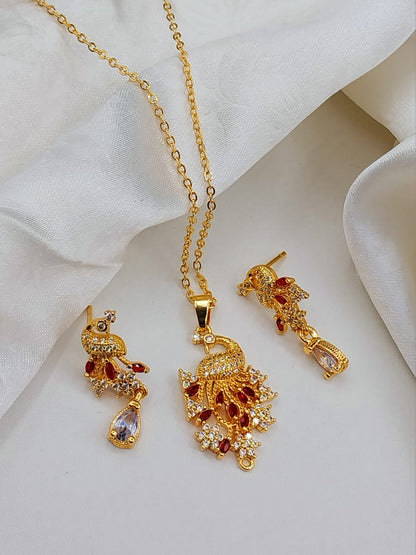 Gold plated locket set