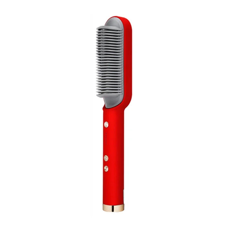 3-in-1 Straightening Comb Heated Hair Brush,Hair Straightener Brush Negative Ion Styling